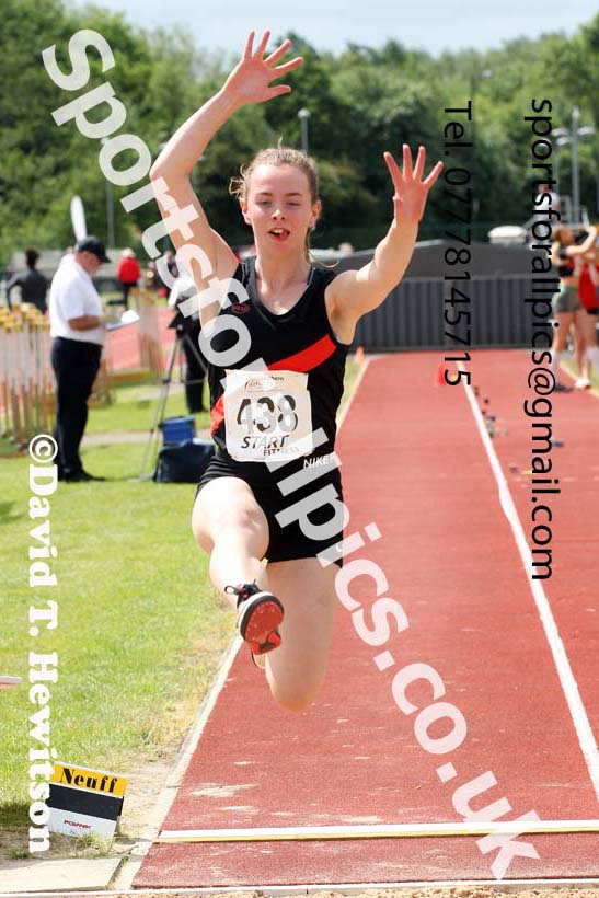 Womens under-20s long jump, 2021 Northern Senior and Under-20s Champs., Leigh. Photo: David T. Hewitson/Sports for All Pics